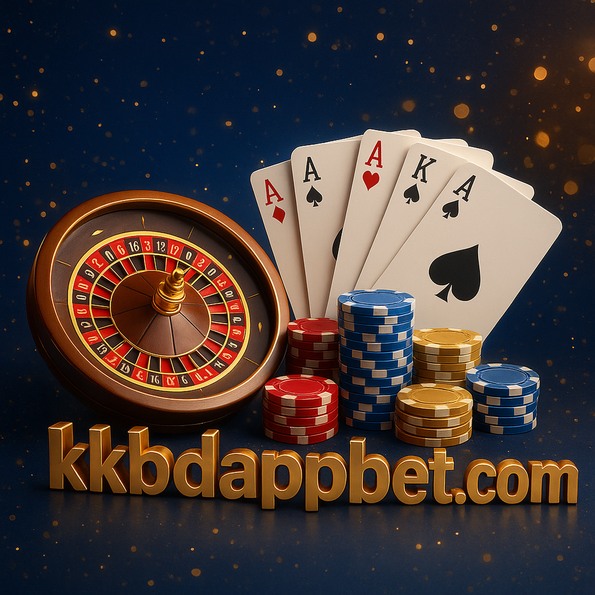 KKBD App-এর গেম লবিকে প্রতিনিধিত্ব করতে আর্কেড রিল, রুলেট চাকা ও লাইভ-ডিলারদের একটি প্রাণবন্ত কোলাজ